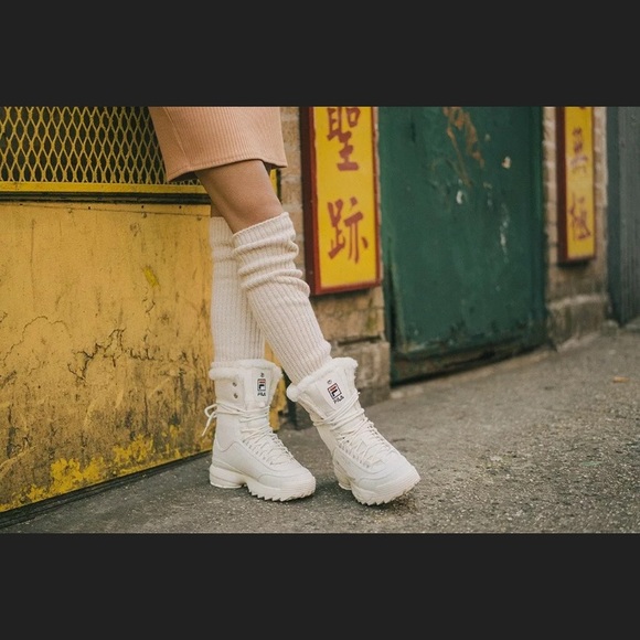 Fila Disruptor Shearling Fold Over Boot #Cybermondaysale - Picture 2 of 10